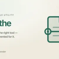 Filelathe share card: teal brand mark of a file on a lathe, with tagline about dropping a file to get the right tool or an invented mini-app.