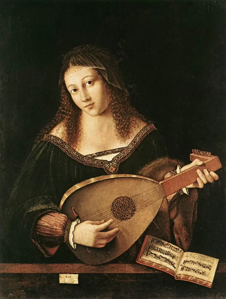 Historical lute instrument